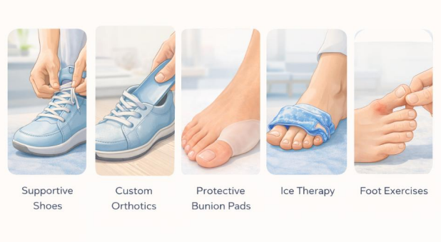 conservative treatments showing bunion relief without surgery options