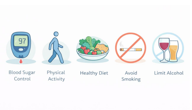 healthy habits that support treatments of diabetic neuropathy